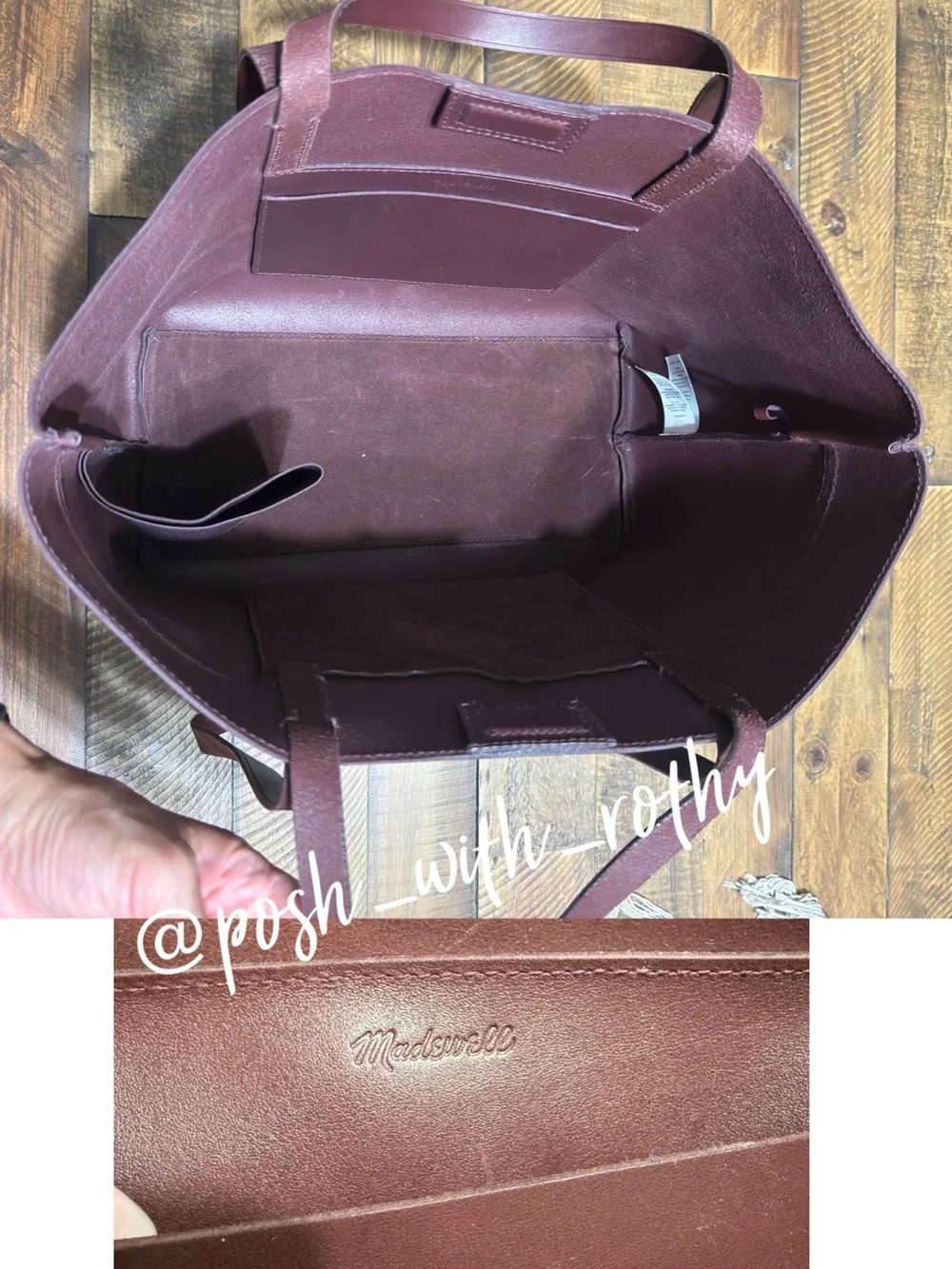 Madewell Medium Essentials Leather East/West Tote